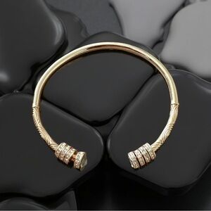 Elegant Gold-Tone Bangle Bracelet